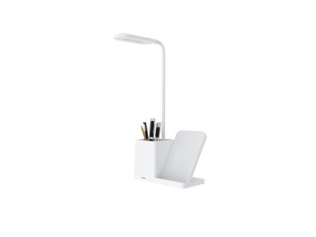 Lâmpada de Mesa com Carregador Wireless 10W SANDA Sd-5749 Branco